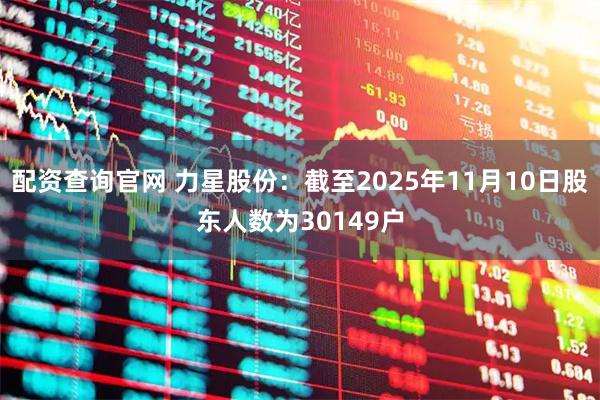 配资查询官网 力星股份：截至2025年11月10日股东人数为30149户