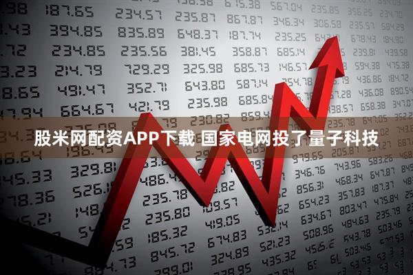 股米网配资APP下载 国家电网投了量子科技